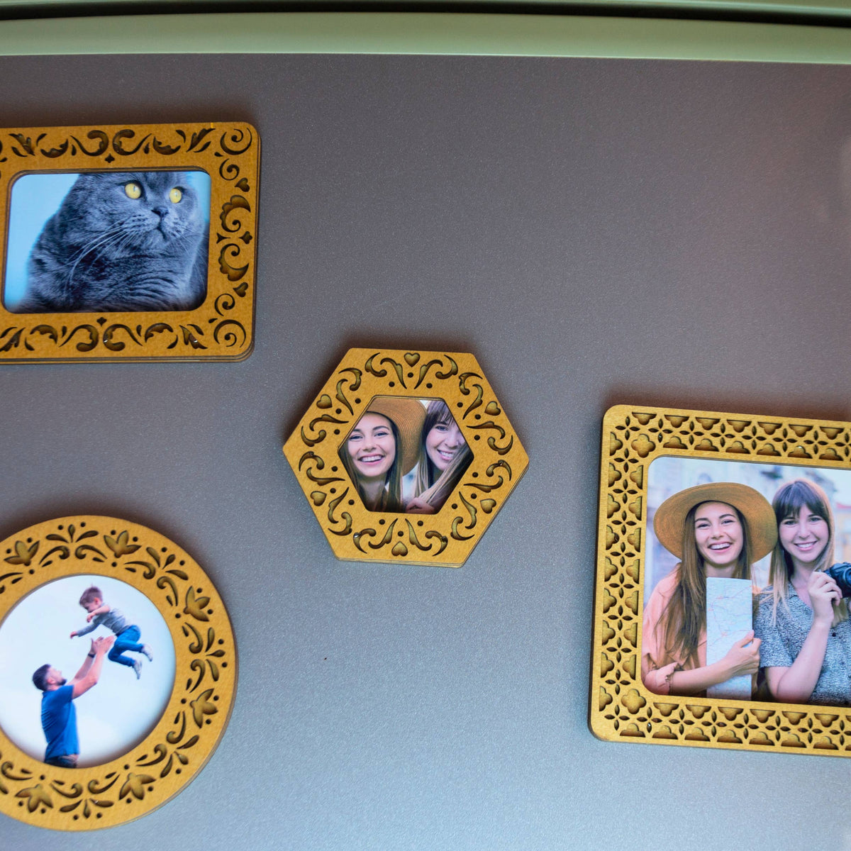 Cross stitch hoop magnetic embroidery hexagon frame