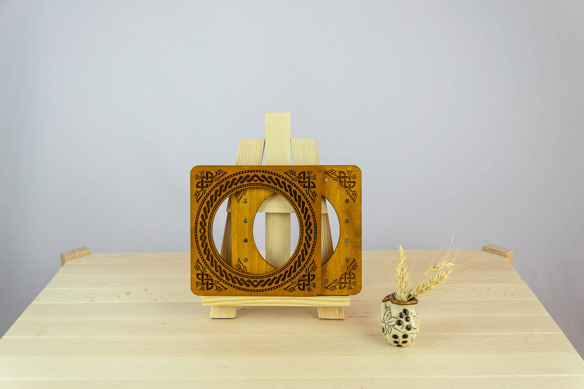 Magnetic embroidery hoop eco-friendly plywood frame