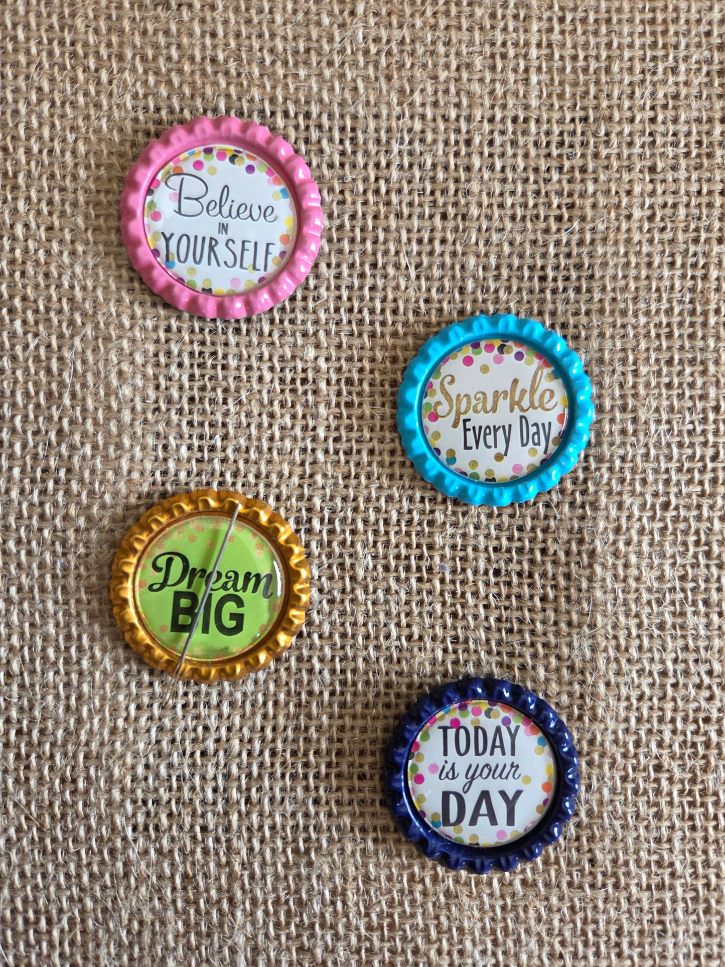 Bottlecap Needle Minder - It's Your Day Affirmations range