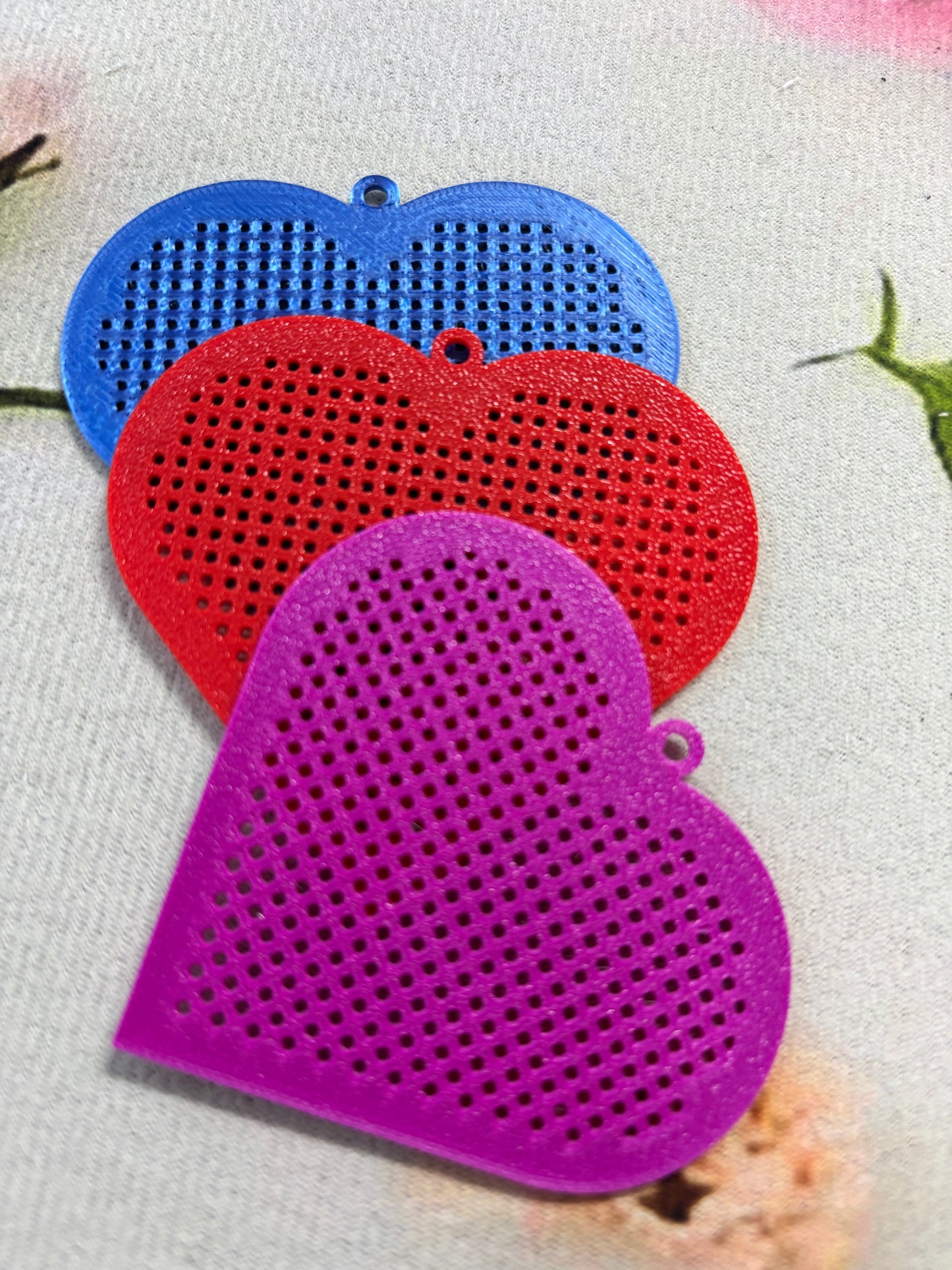 Plastic Cross stitch ornaments