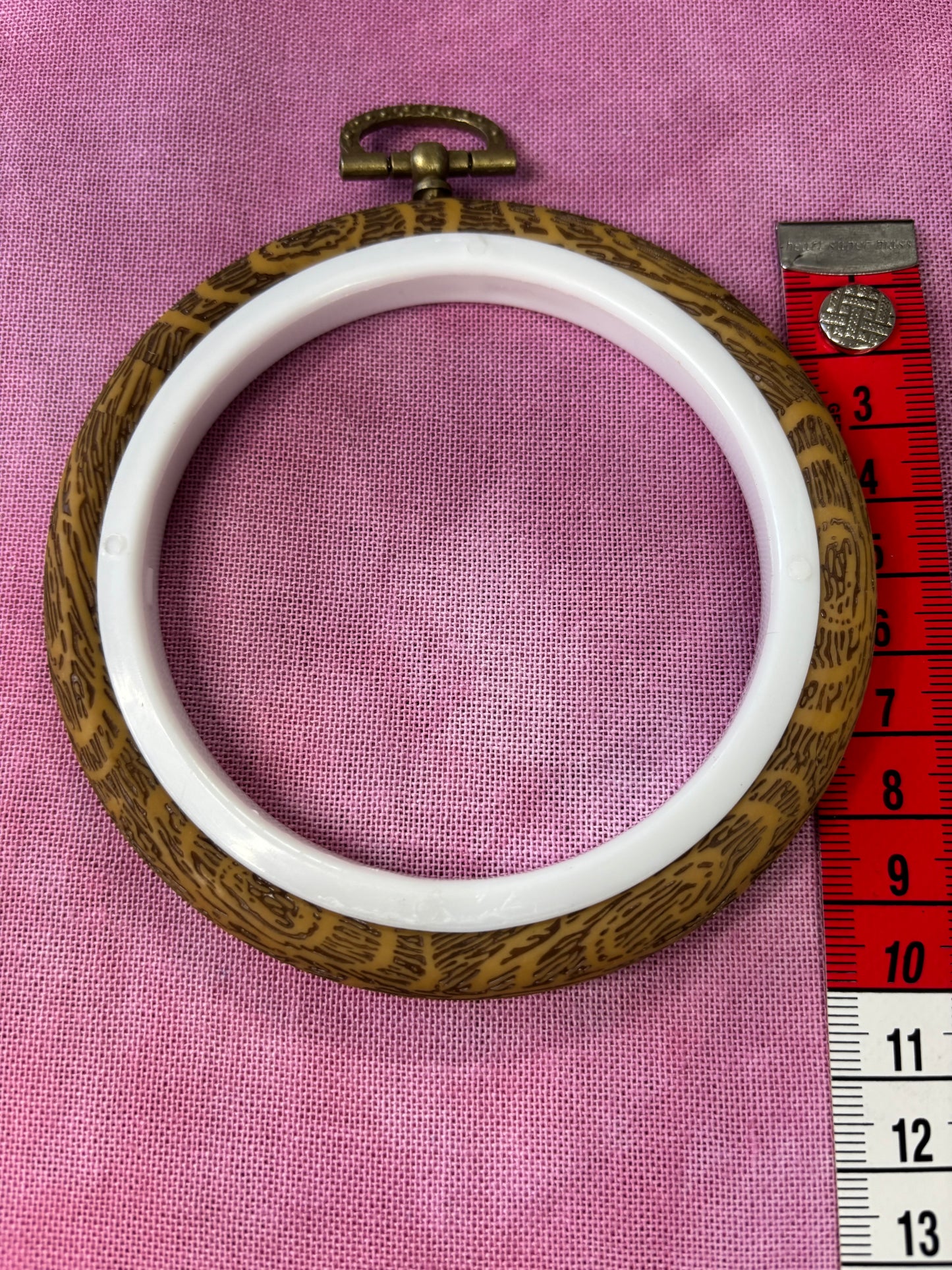 Woodgrain rubber & plastic Hoops