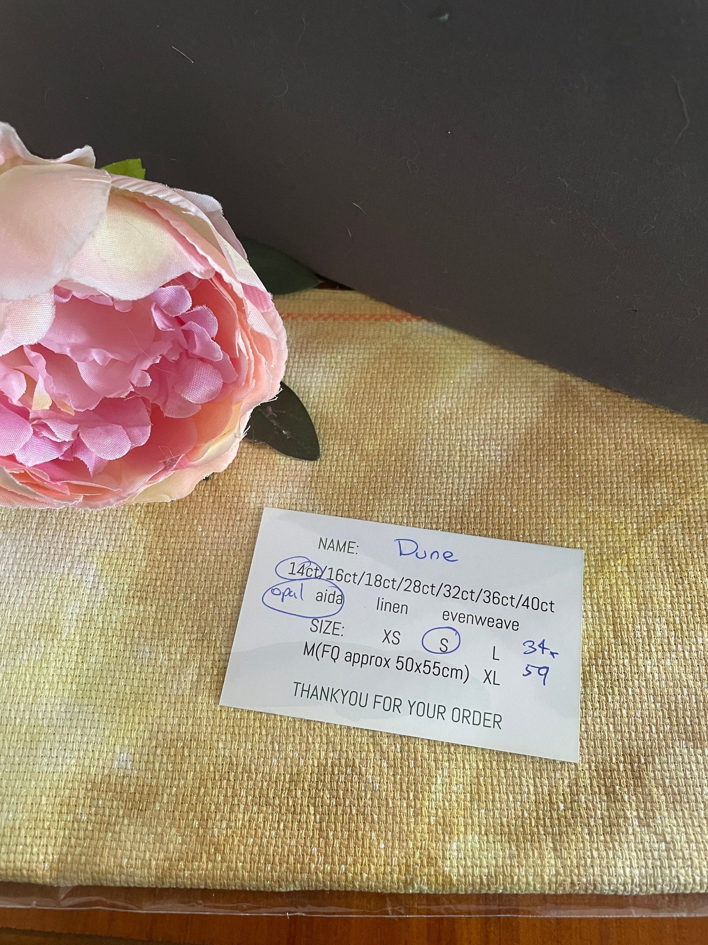 Dune hand-dyed fabric