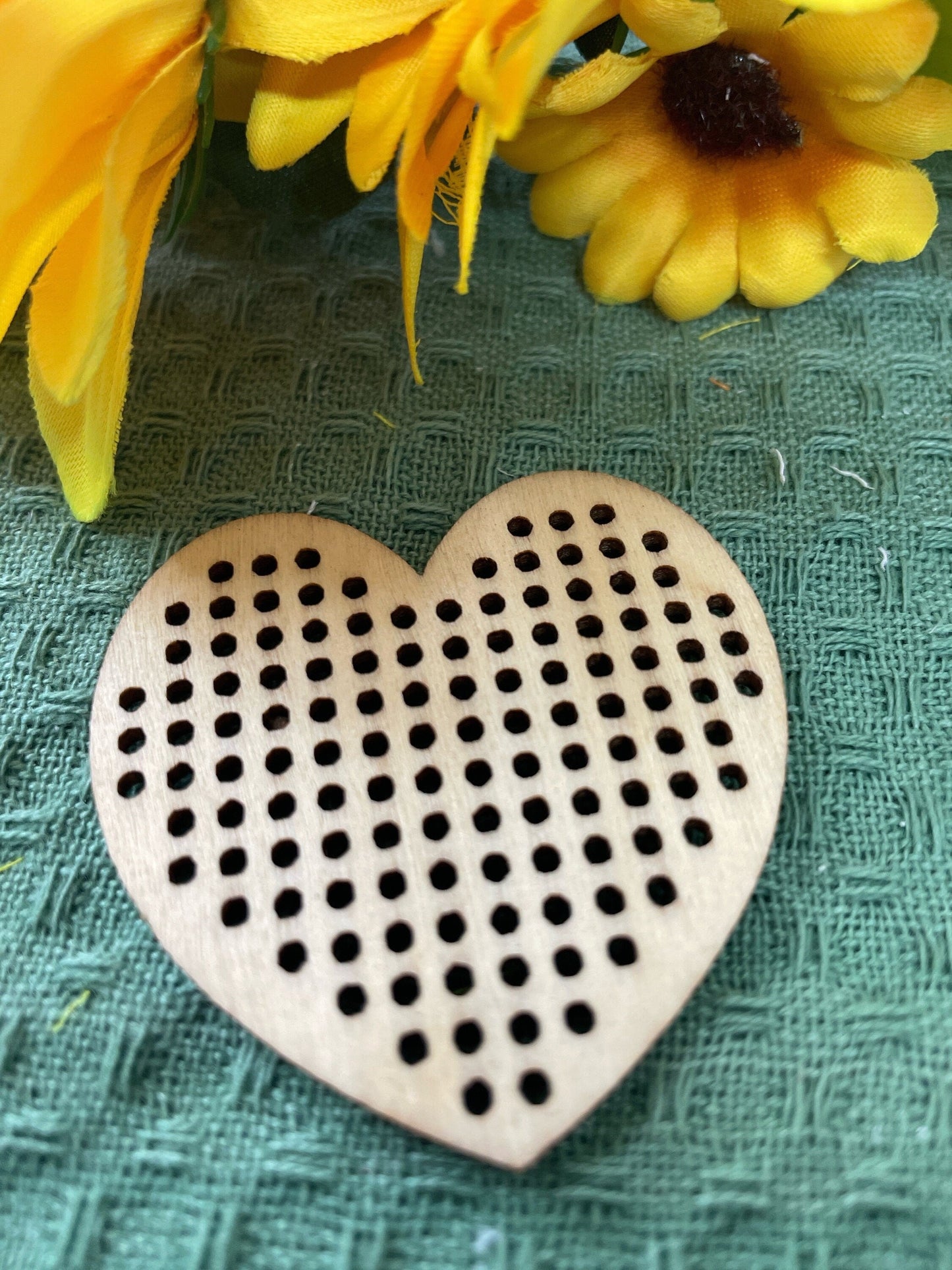 Wooden Cross stitch ornaments