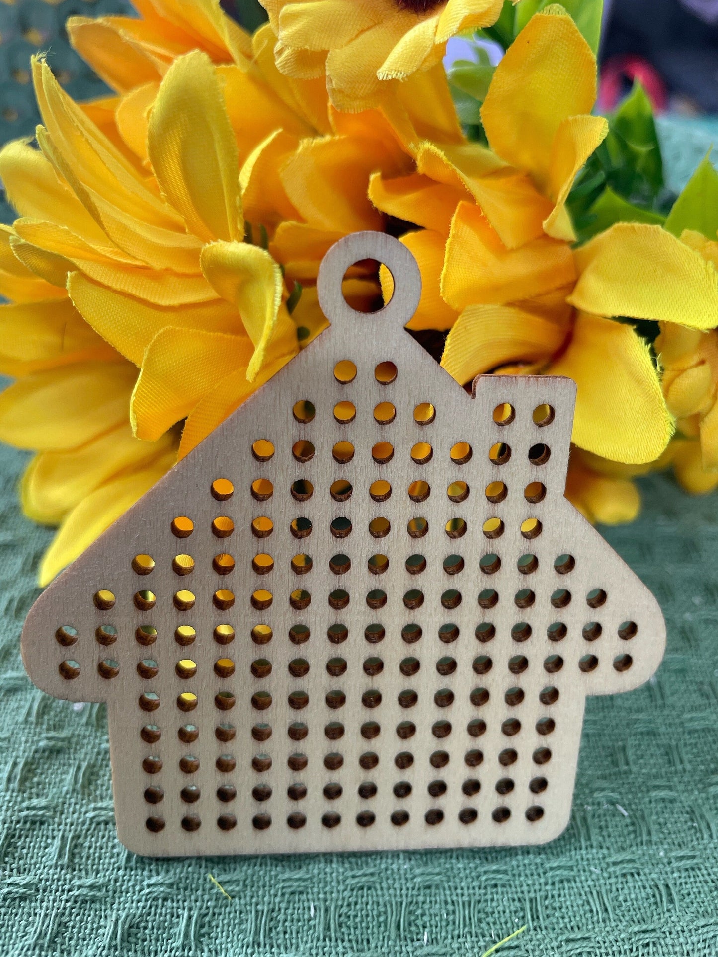 Wooden House Cross stitch ornaments