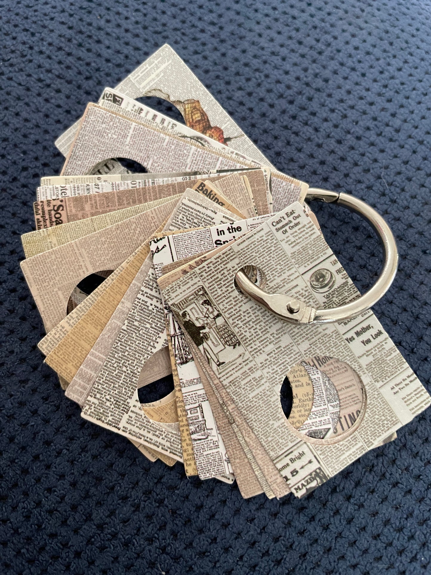 Thread drops - newspaper