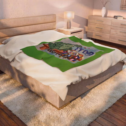 No Frog Allowed Plush Blanket