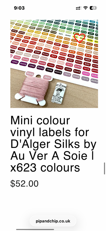 Vinyl labels