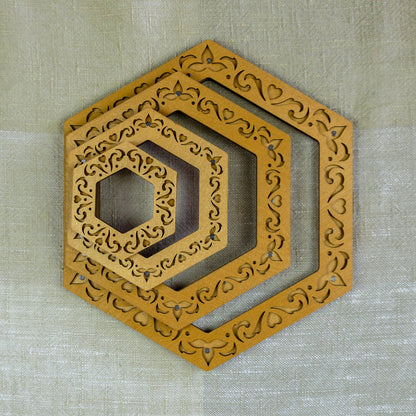Cross stitch hoop magnetic embroidery hexagon frame