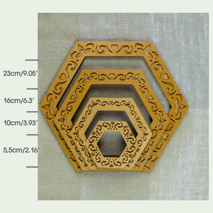 Cross stitch hoop magnetic embroidery hexagon frame