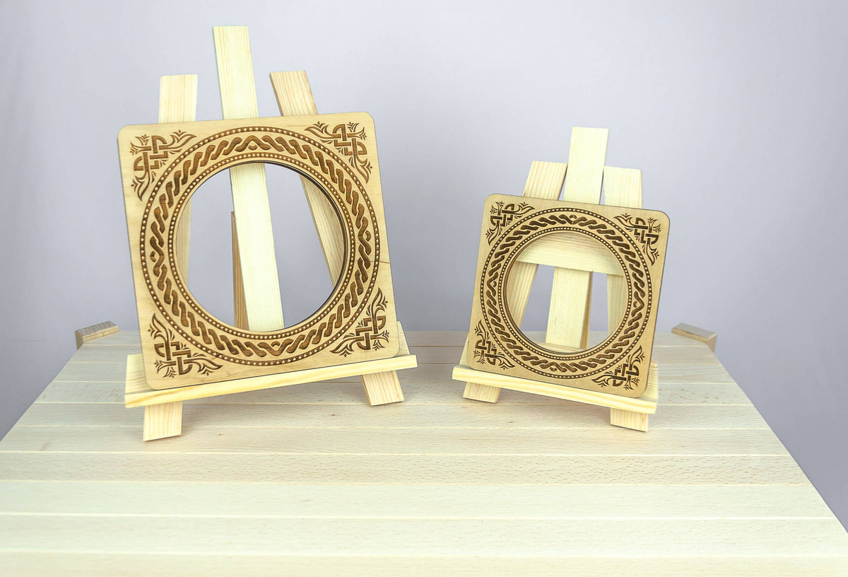 Magnetic embroidery hoop eco-friendly plywood frame