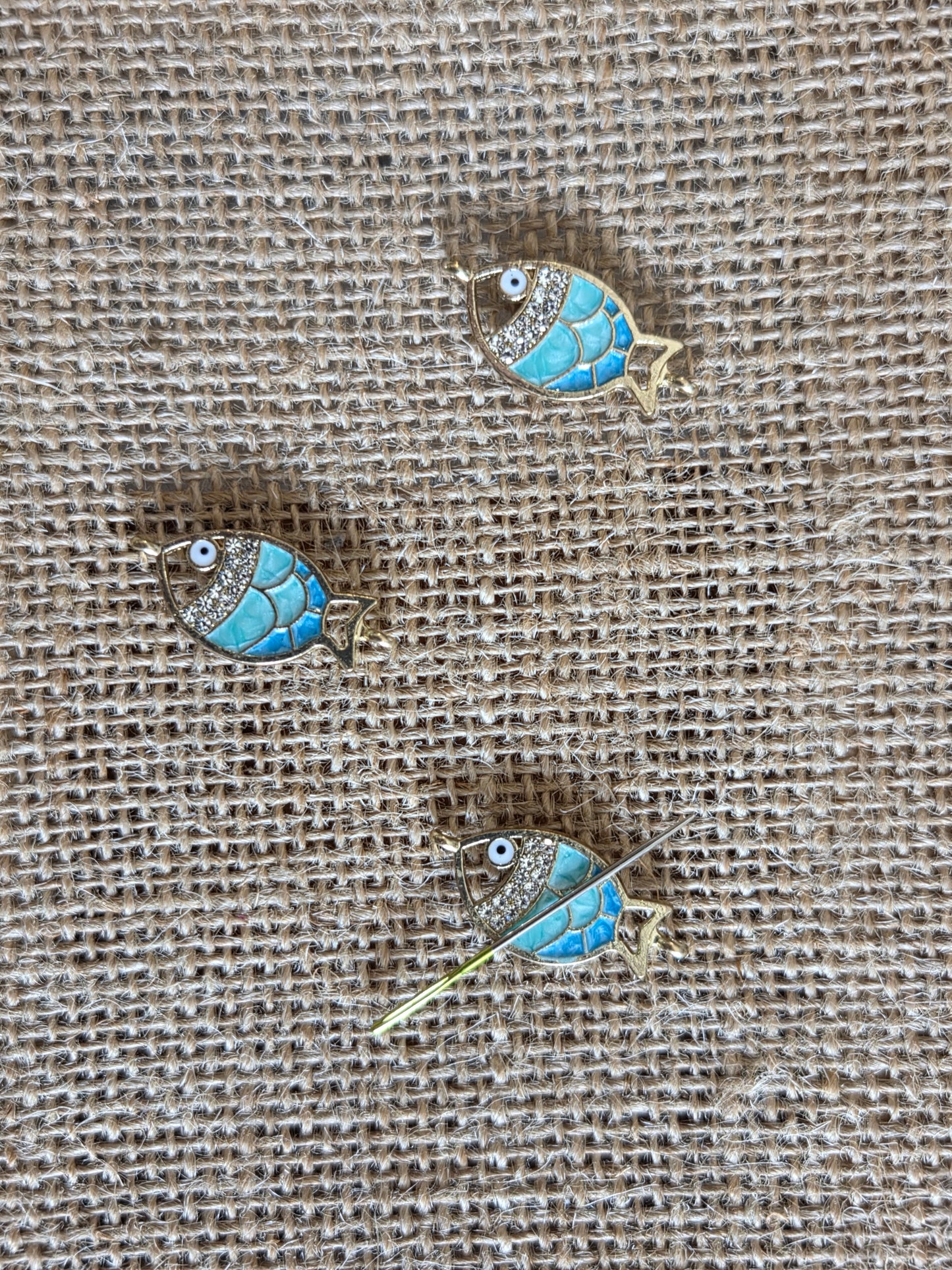 Metal and Enamel Needle Minders