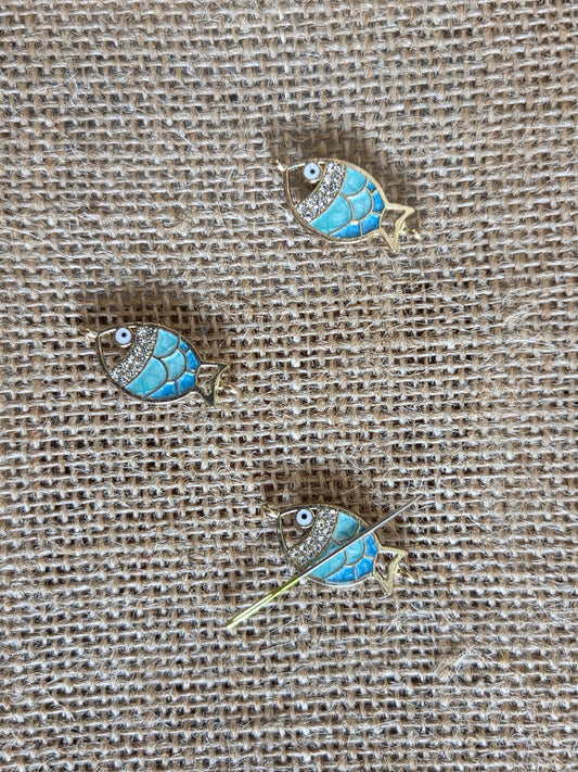 Metal and Enamel Needle Minders