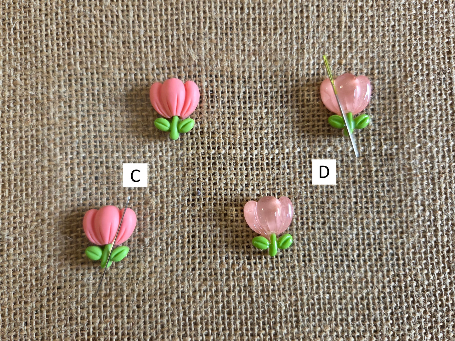 Flower Needle Minders - resin