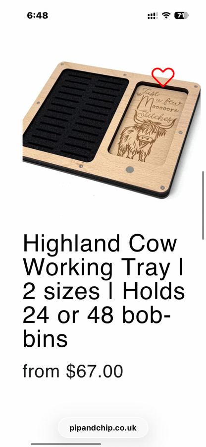 Wooden Working Tray
