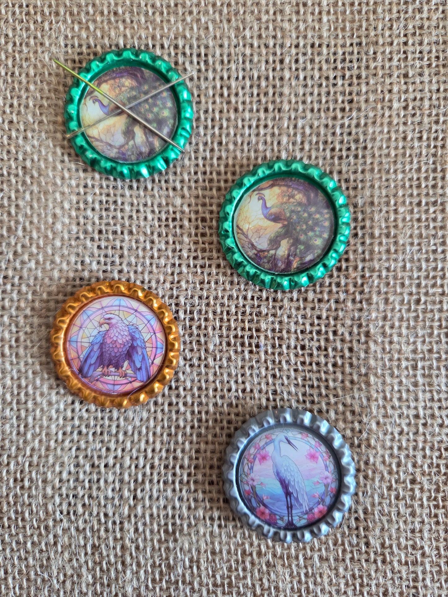 Bottlecap Needle Minder - Beautiful Birds range