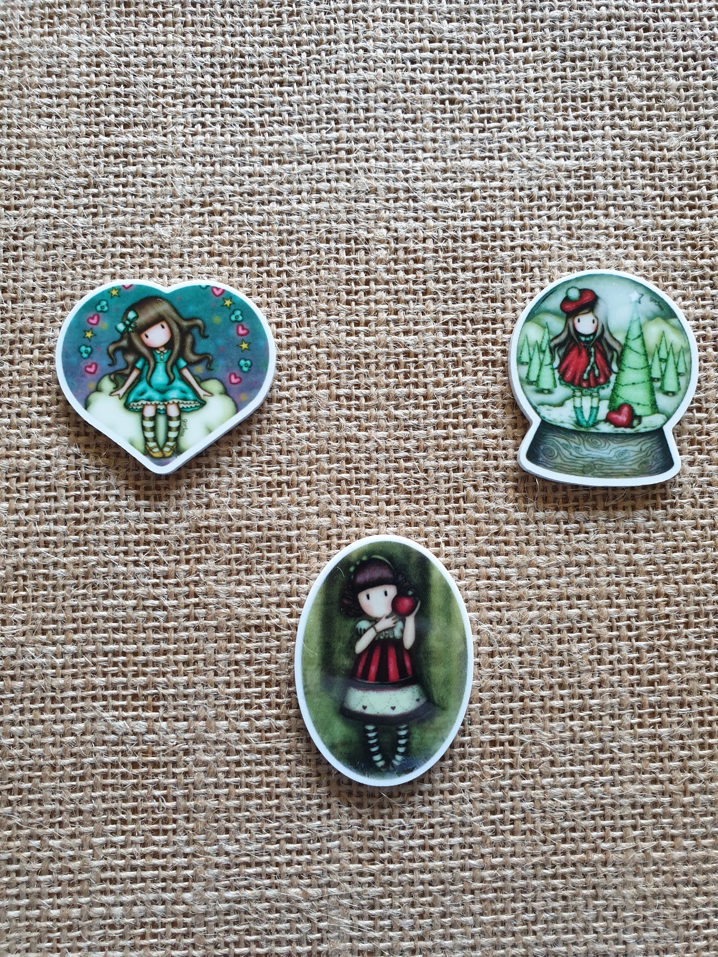 Gorgeous Girls Needle Minder - planar resin