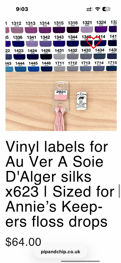 Vinyl labels
