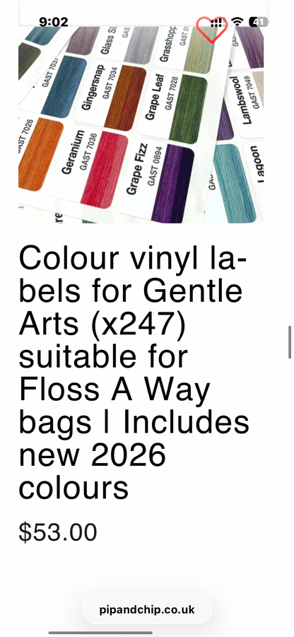 Vinyl labels