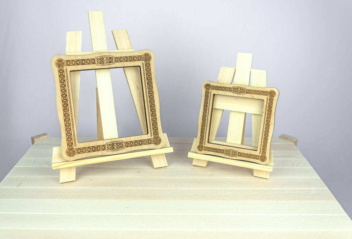 Wooden cross stitch hoop magnetic frame for fabric holding