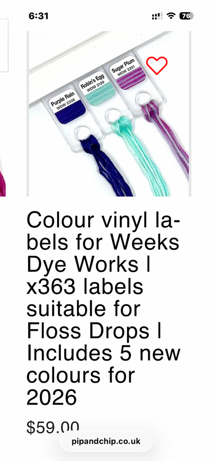 Vinyl labels