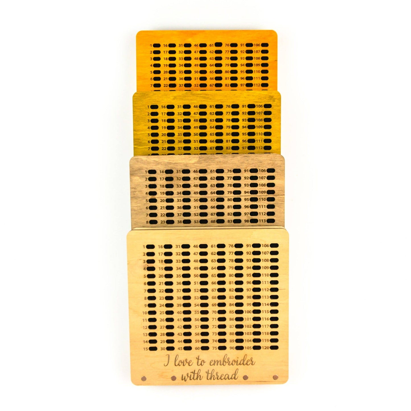 Thread organizer for embroidery with 120 needle slots OG-084