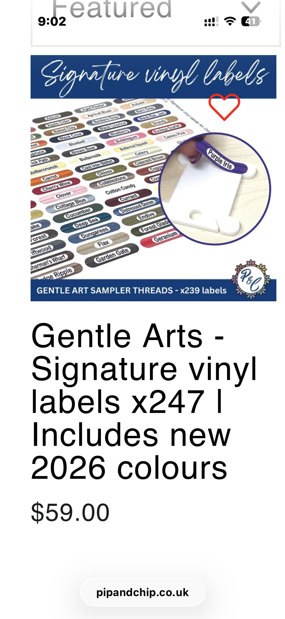 Vinyl labels