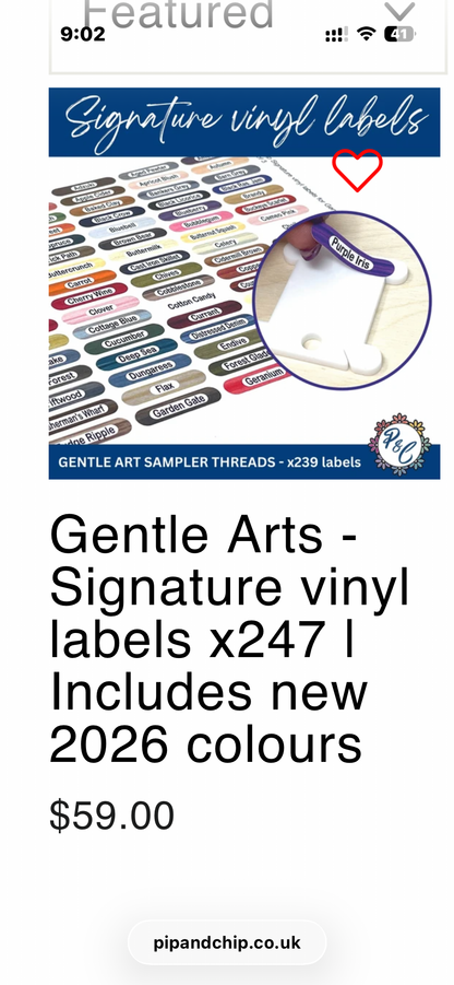 Vinyl labels