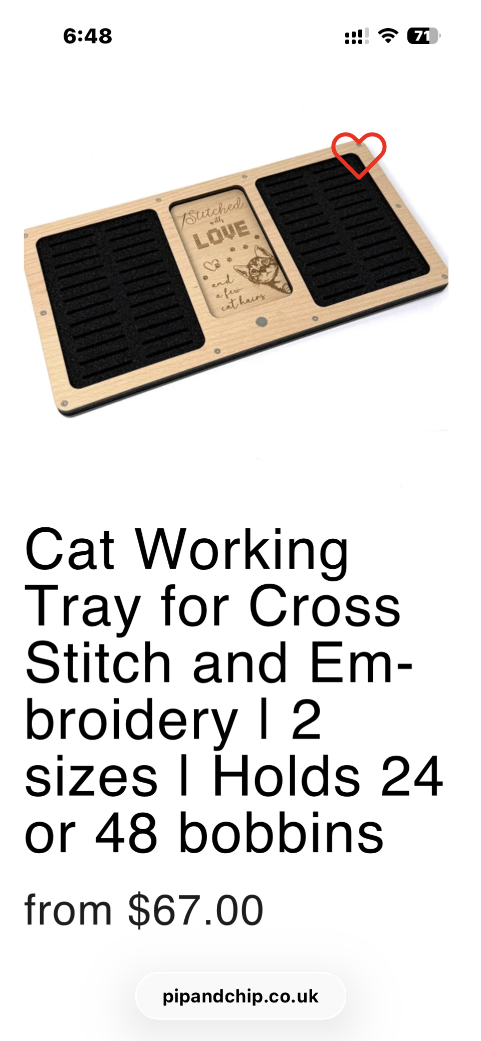 Wooden Working Tray