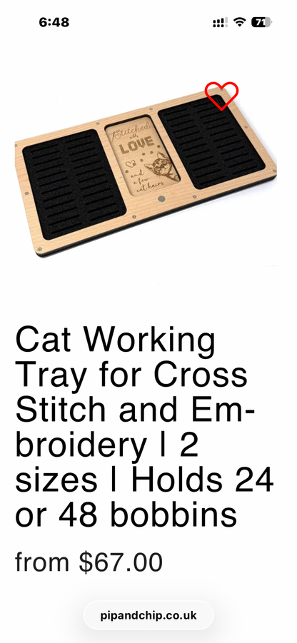 Wooden Working Tray