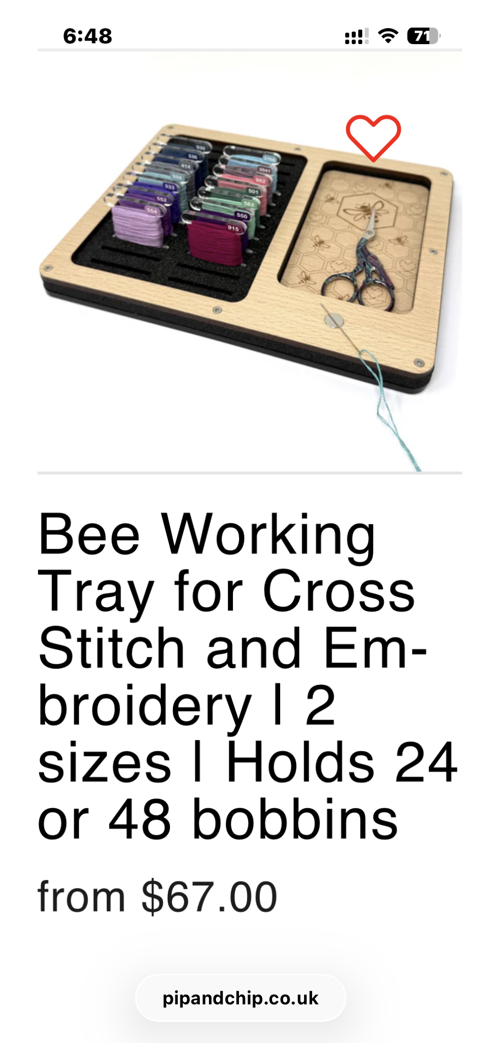 Wooden Working Tray