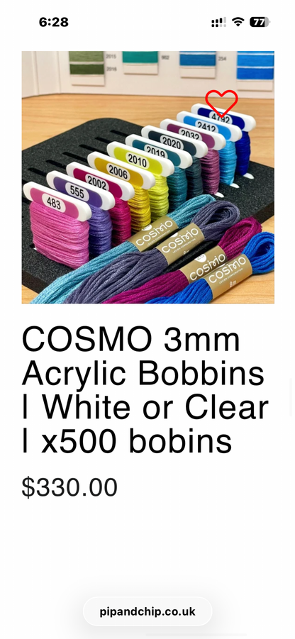 Pip and Chip thread Bobbins