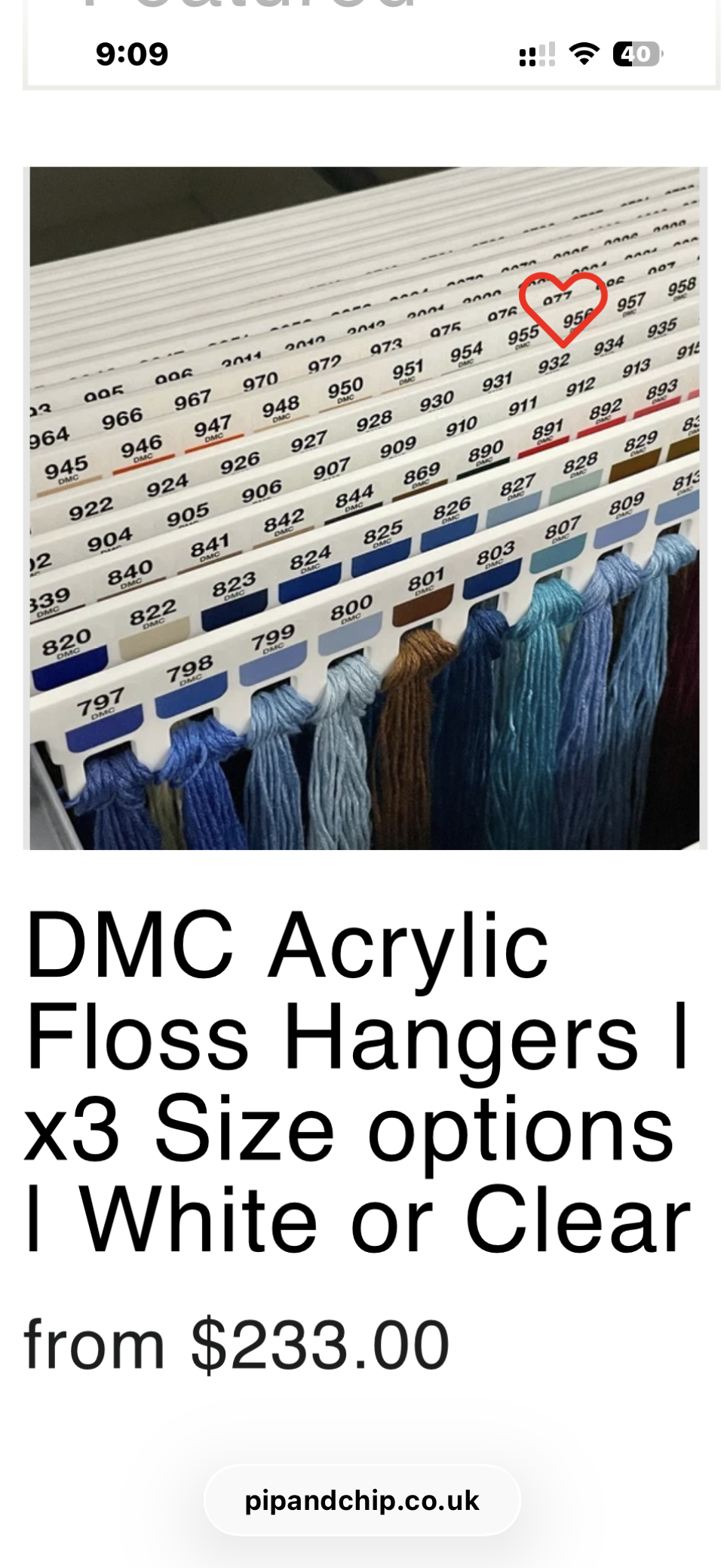 Pip and Chip thread hanger