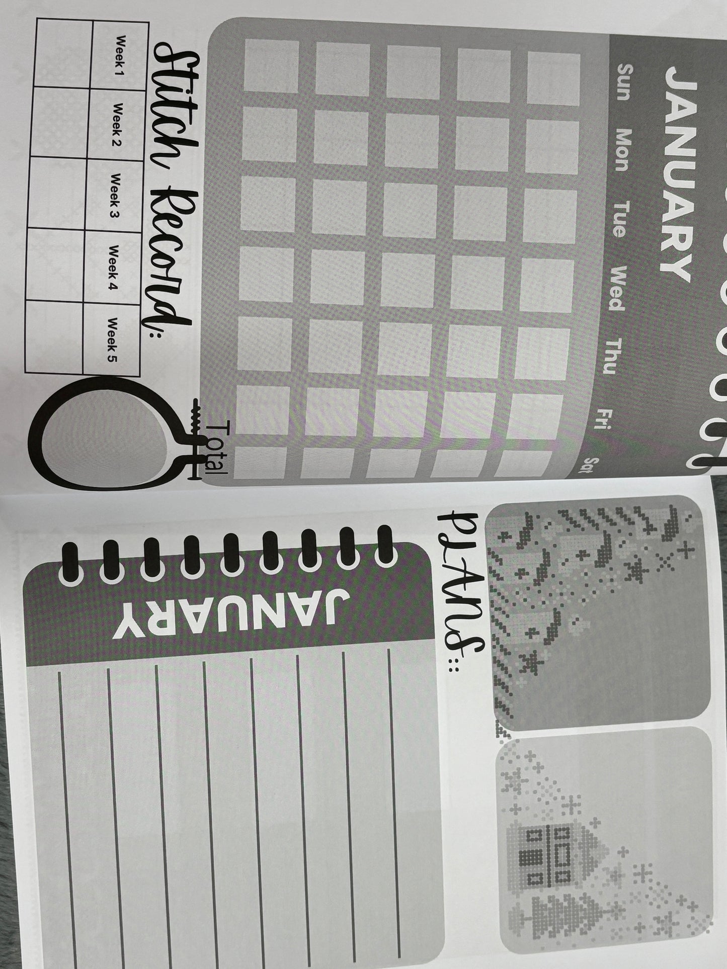 Cross Stitch Diary Journal