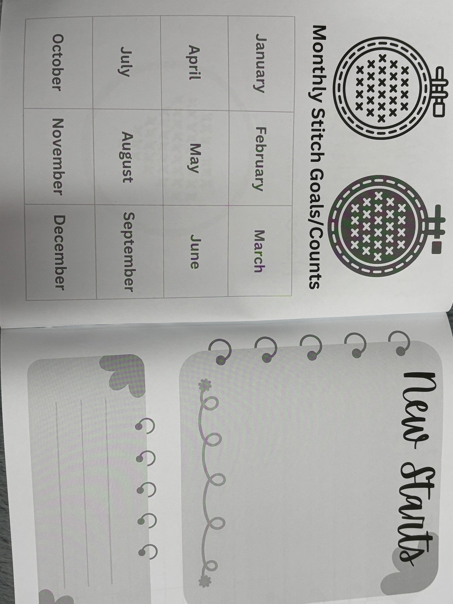 Cross Stitch Diary Journal