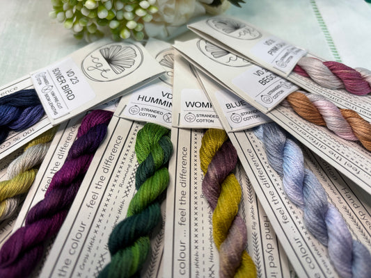 Lucky Dip Mixed Pack of 5 Cottage Garden Threads – Hand‑Dyed Australian Cotton