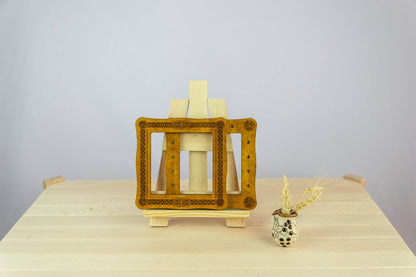 Wooden cross stitch hoop magnetic frame for fabric holding
