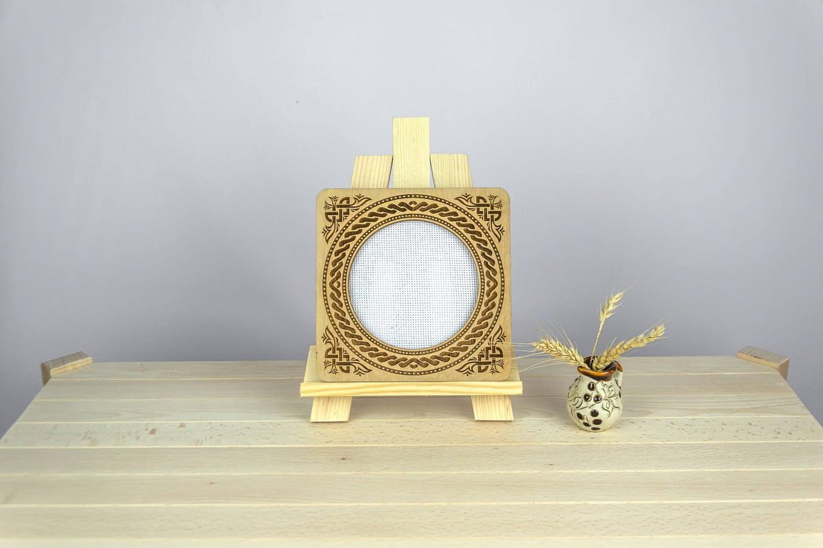 Magnetic embroidery hoop eco-friendly plywood frame