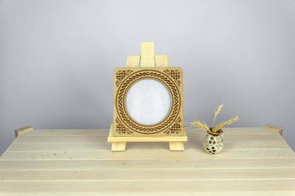 Magnetic embroidery hoop eco-friendly plywood frame