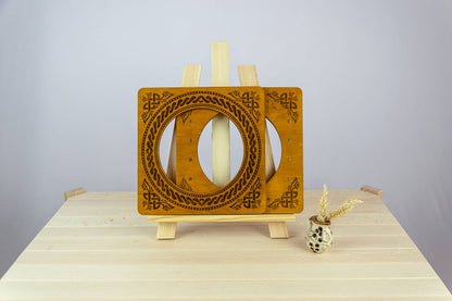 Magnetic embroidery hoop eco-friendly plywood frame