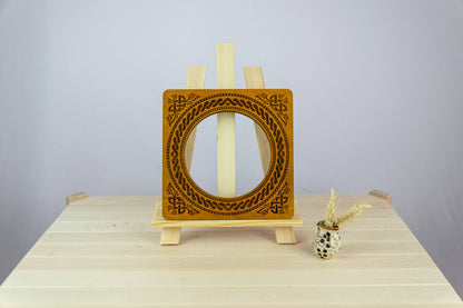 Magnetic embroidery hoop eco-friendly plywood frame
