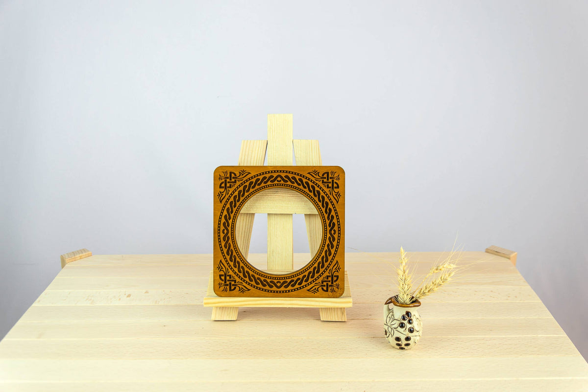 Magnetic embroidery hoop eco-friendly plywood frame