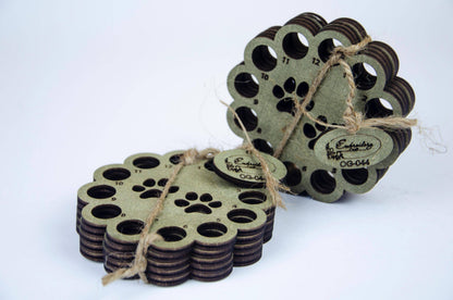 Embroidery Floss Organizer Set – Wooden Storage Dog Paws
