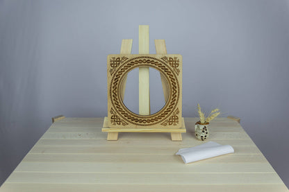 Magnetic embroidery hoop eco-friendly plywood frame