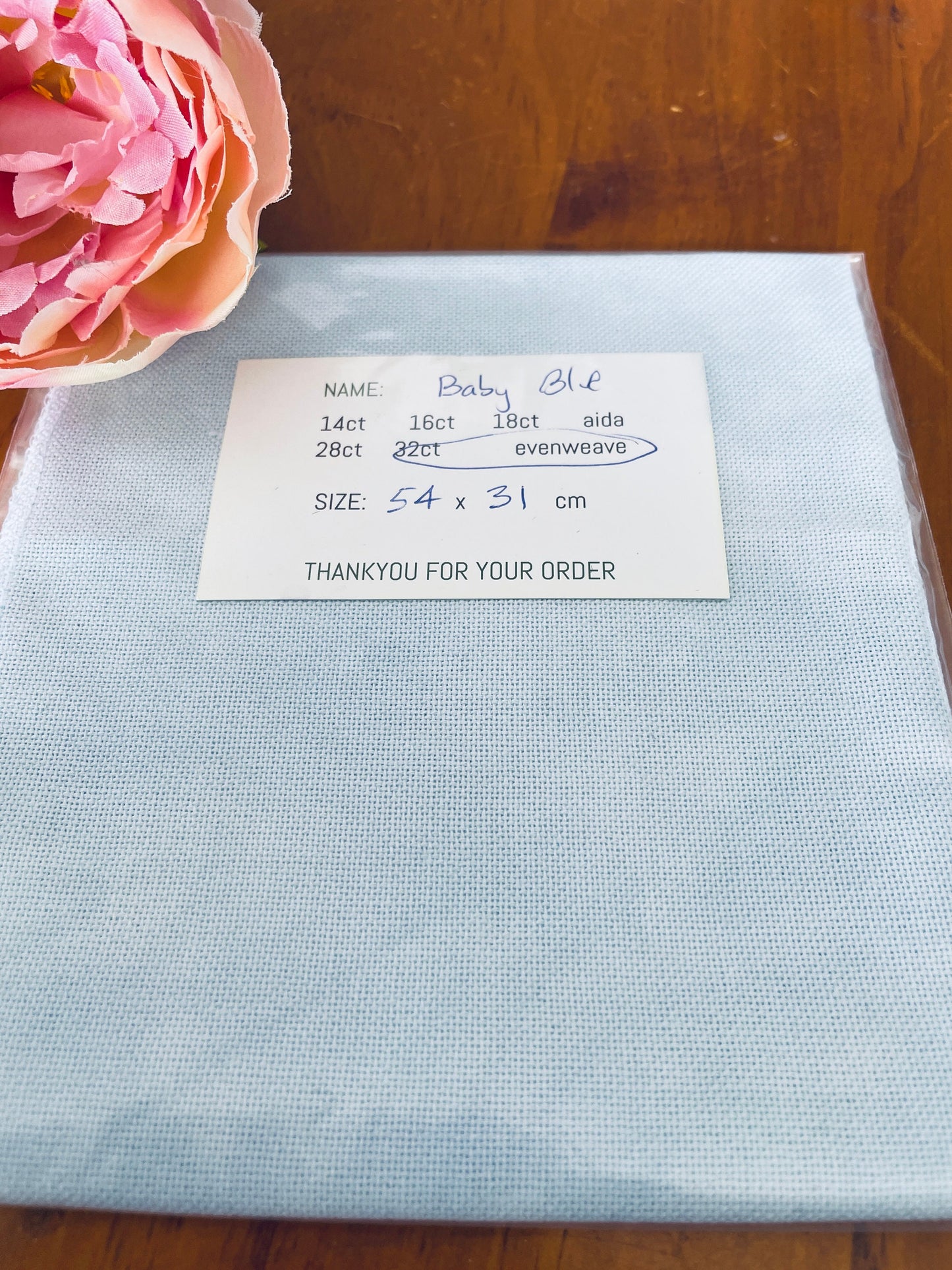 Baby Blue hand-dyed fabric