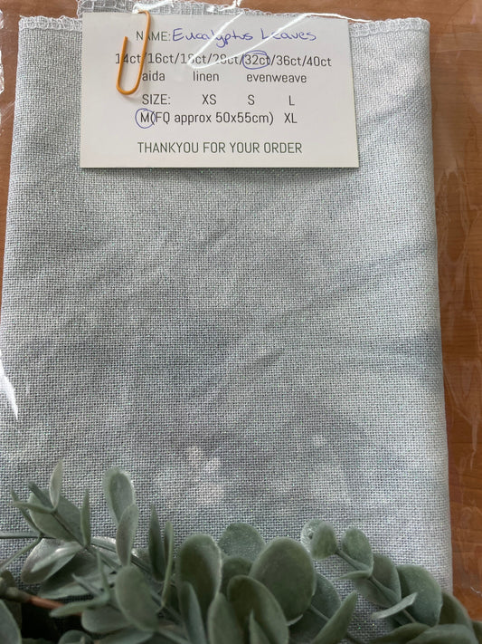 Eucalyptus Leaves hand-dyed fabric
