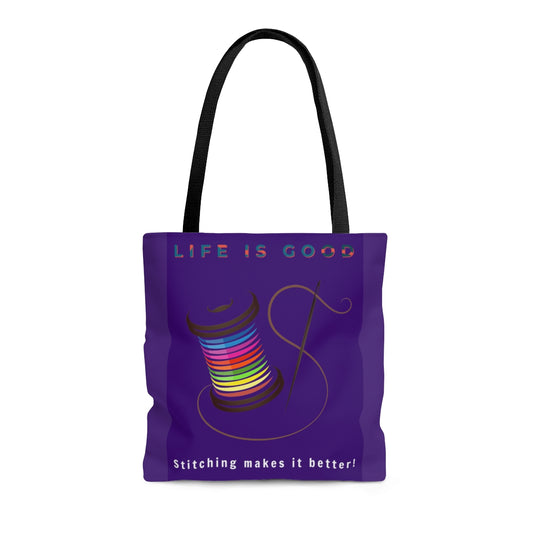 Purple Tote Bag